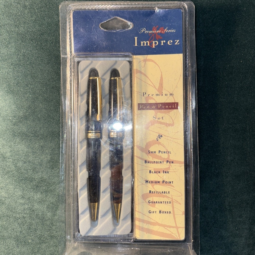 VTG Imprez Premiere Series Pen & Pencil Set NIB Sealed Graduation Gift
Luxury
